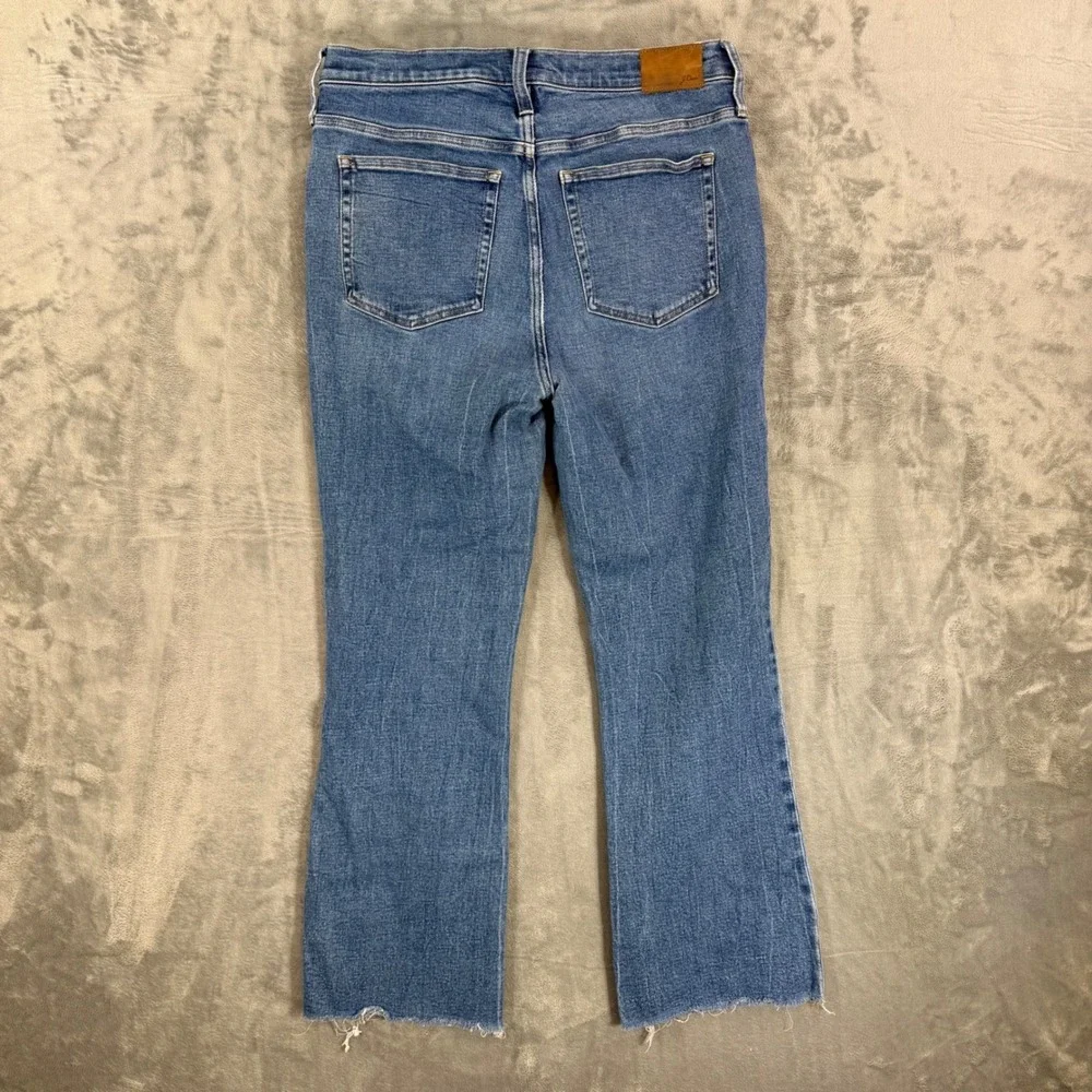 J.Crew Demi Boot‎ Crop Jeans Women's Size 31T Blue Medium Wash High Rise Denim